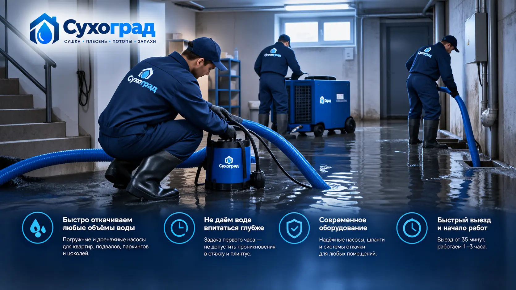 Откачка воды